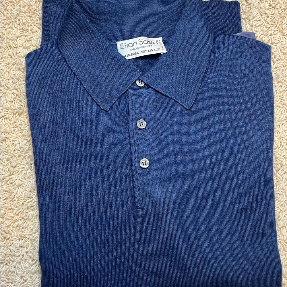 Gran Sasso Navy Polo Shirt for Men